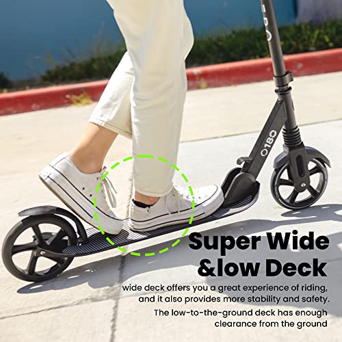 Aero Big Wheels Kick Scooter for Kids 8 Years Old, Teens 12 Years and up, Youth and Adults. Commuter Scooters with Shock Absorption, Lightweight, Foldable and Height Adjustable. from Zhejiang Hengle Sports & Leisure Co.,Ltd.