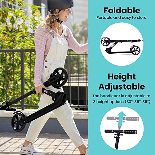 Aero Big Wheels Kick Scooter for Kids 8 Years Old, Teens 12 Years and up, Youth and Adults. Commuter Scooters with Shock Absorption, Lightweight, Foldable and Height Adjustable. from Zhejiang Hengle Sports & Leisure Co.,Ltd.