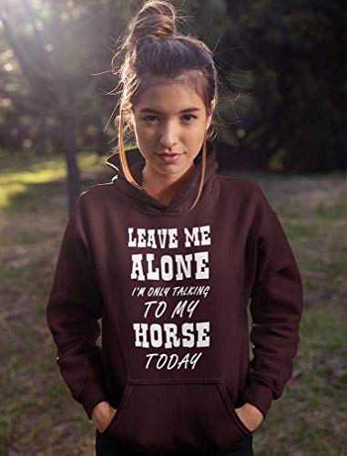 Gift For Girls Who Love Horses Girl Teen Women Horse Lovers Hoodie Large Blue by 