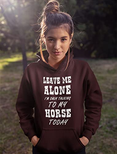 Gift For Girls Who Love Horses Girl Teen Women Horse Lovers Hoodie Large Blue by 