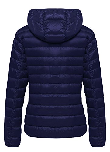 Wantdo Women's Warm Lightweight Winter Down Coat Packable Jacket Navy Small from 