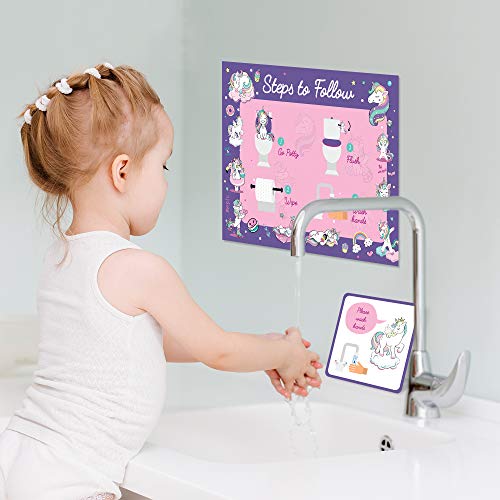 Potty Training Chart for Toddlers â Unicorn Design - Sticker Chart, 4 Week Reward Chart, Certificate, Instruction Booklet and More â for Girls and Boys from Athena Futures Inc.