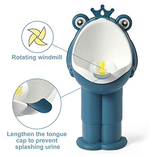 Hallo Potty Training Urinal Boy Urinal Kids Toddler Pee Trainer Bathroom Funny Baby Training Pottiesï¼DEEP Blueï¼ by HL