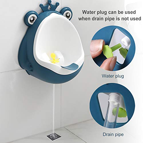 Hallo Potty Training Urinal Boy Urinal Kids Toddler Pee Trainer Bathroom Funny Baby Training Pottiesï¼DEEP Blueï¼ by HL