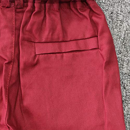 Toddler Little Boy Kids Summer Floral Shirt Bermuda Shorts Outfit Set Clothes (White/Red, 4T) by 