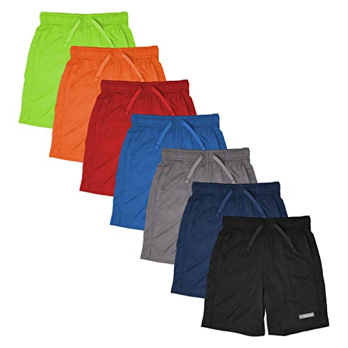 Andrew Scott Boys Active Performance & Mesh Style Basketball Sport Shorts - Multi Packs from 