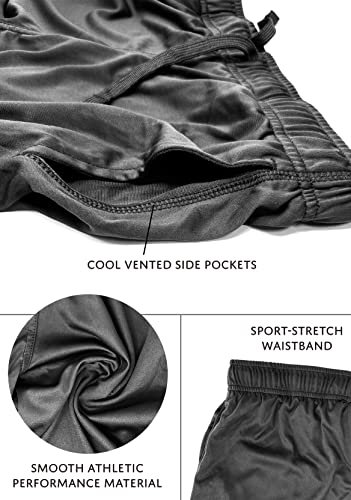 Andrew Scott Boys Active Performance & Mesh Style Basketball Sport Shorts - Multi Packs from 