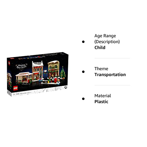 LEGO Christmas Holiday Main Street 10308 Building Toy Set for Girls Boys and Kid Age 8+ (1514Pieces) from LEGO