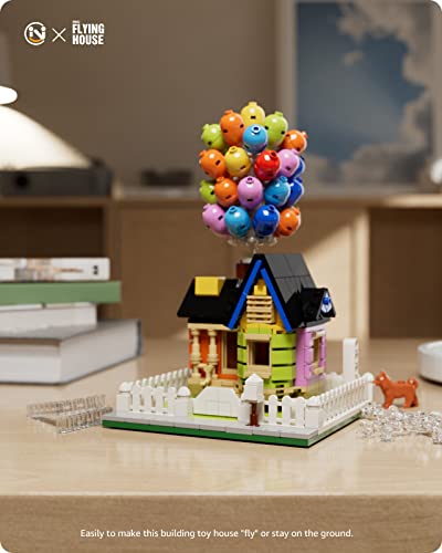 Nifeliz Flying House Building set for Kids and adults , Creative Building Block , Girl Toys for Christmas and Birthday Gifts, Creative Suspended Gravity Balloon Flying House Bricks Model Set.(635 pcs) from Nifeliz