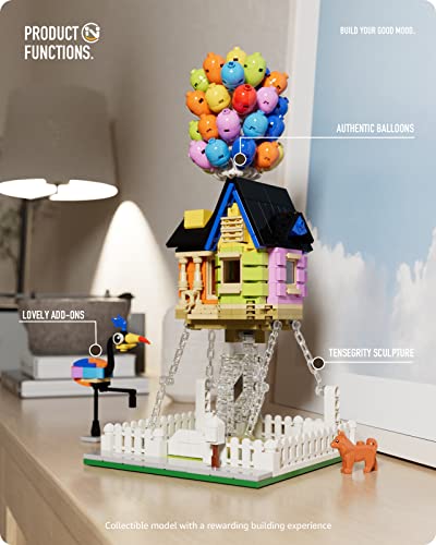 Nifeliz Flying House Building set for Kids and adults , Creative Building Block , Girl Toys for Christmas and Birthday Gifts, Creative Suspended Gravity Balloon Flying House Bricks Model Set.(635 pcs) from Nifeliz