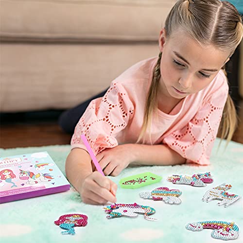 Arts and Crafts for Kids Ages 8-12 Make Your Own GEM Keychains 5D Diamond Painting by Numbers Unicorns Gifts Art Kits for Girls Kids Ages 6-8 10-12 7-12 7-10 9-12 6-9 from Damaly