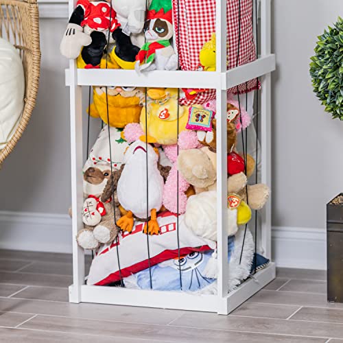 RELODECOR Stuffed Animal Zoo Storage, Wood Zoo Animals Toy Holder, Stuffed Animal Cage Organizer, Ball Storage, Zoo Cage for Stuffed Animals from RELODECOR