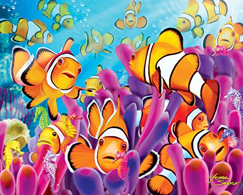 MasterPieces Puzzle Set - 4-Pack 100 Piece Jigsaw Puzzle for Kids - Glow in The Dark 4-Pack Purple - 8"x10" from MasterPieces Puzzle Company