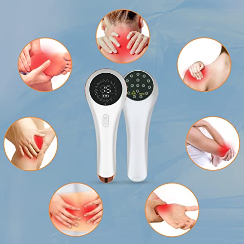 Red Light Device for Muscle Reliever, Knee, Shoulder, Back, Infrared Light Therapy Pain Relief Device with 650nm and 808nm, Handheld Unit (3 * 808nm+13 * 650nm) with Upgrade Magnetic Cover by BETISBE