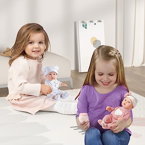 Enjoyin 12'' Twins Baby Doll Playset with Accessories Includes Boy and Girl Dolls, 2 Powder Bottles, and 2 Pacifiers, Ideal Gift for Children Age 3+ by Enjoyin