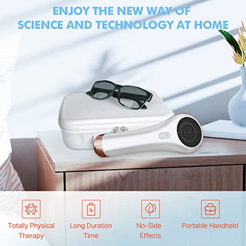 Red Light Device for Muscle Reliever, Knee, Shoulder, Back, Infrared Light Therapy Pain Relief Device with 650nm and 808nm, Handheld Unit (3 * 808nm+13 * 650nm) with Upgrade Magnetic Cover by BETISBE