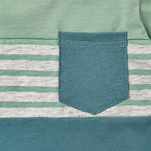 FOCUTEBB Toddler Boys Clothes 3T Little Boys Clothes Summer Outfits Patchwork Short Sleeve T-Shirt Shorts Set Summer Clothes Set Light Green Boy Set 3-4T/100cm from 