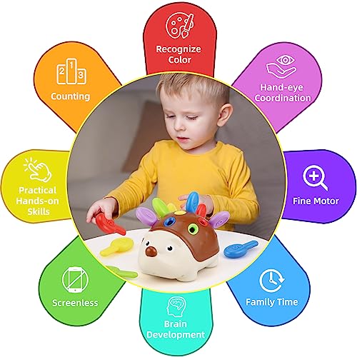 Toddlers Montessori Toys Educational Hedgehog Toys for 1 Year Old,Baby Preschooler Fine Motor Skills Learning Toysï¼Gifts for 18 Month Age 2 3 4 One Two Year Old Toddlers Boys Girls from Twakashic