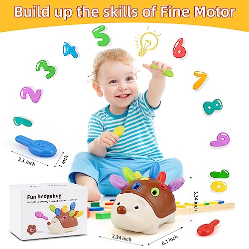 Toddlers Montessori Toys Educational Hedgehog Toys for 1 Year Old,Baby Preschooler Fine Motor Skills Learning Toysï¼Gifts for 18 Month Age 2 3 4 One Two Year Old Toddlers Boys Girls from Twakashic