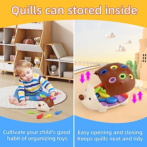Toddlers Montessori Toys Educational Hedgehog Toys for 1 Year Old,Baby Preschooler Fine Motor Skills Learning Toysï¼Gifts for 18 Month Age 2 3 4 One Two Year Old Toddlers Boys Girls from Twakashic
