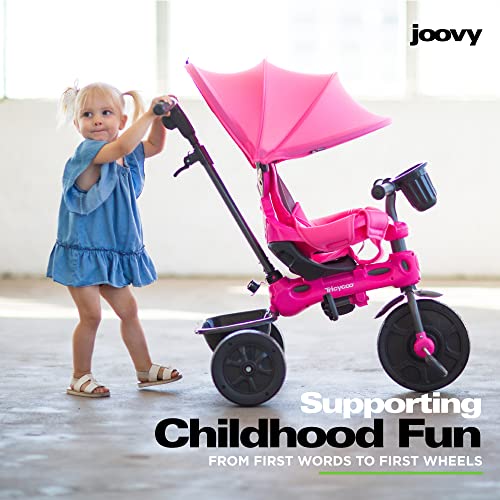 Joovy Tricycoo 4.1 Kid's Tricycle, Push Tricycle, Toddler Trike, 4 Stages, Pink by Joovy - Baby