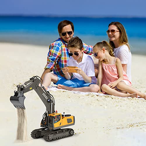 Remote Control Excavator Toys for 4 5+ Year Old Boys and Kids Best Gift Ideas for Age 6 7 8 9 10+ Year Old Boys Rechargeable RC Construction Excavators Digger Vehicles Engineering Toys from DDAI