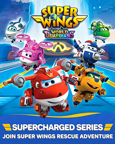 Super Wings 5" Transforming Supercharged Jett Airplane Toys, Action Figure, Airplane to Robot, Season 4 Transformer Toys, Gifts for 3+ Year Old Kids, Toys Plane Vehicle for Preschool Kids Play from Auldey