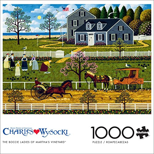 Buffalo Games - Charles Wysocki - The Boccie Ladies of Martha's Vineyard - 1000 Piece Jigsaw Puzzle from Buffalo Games
