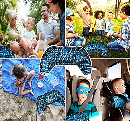 KINIA Jumbo 256 Bubbles Pop it Giant Fidget Toys Controller Sensory Fidgets Toy â Patent Pending - Tie Dye Silicone Push Bubble Stress Relief Novelty Toy (256 Pop It, Controller Black Blue White) from KINIA