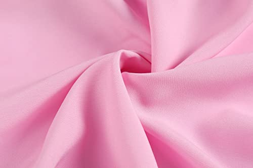 Nuehoryu 50s Costumes for Girls 50s Poodle Cutie Costume with Polka-Dot Printed Scarf (Pink, 6-8 Years) by 