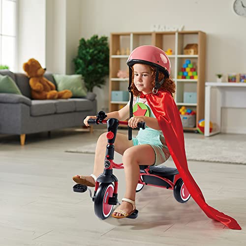 JMMD Toddler Tricycles Age 18 Months-5, Foldable Kids Trike with Removable Storage Basket, Kids Bike Gift for Boys and Girls, Red from JMMD