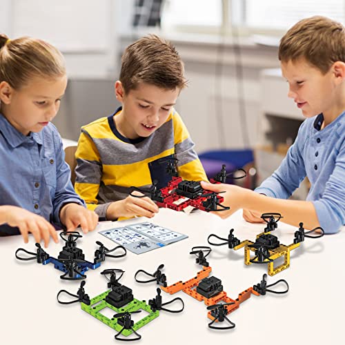 Mini Drone with Creative DIY Building Blocks for Kids Beginners and Adults, 5-in-1 toy for Educational STEM Science Experiment, Family Activity, Birthday Gift Christmas, Small RC Drone Quadcopter with Altitude Hold,3D Flip, Headless Mode,Stress Relief Toy