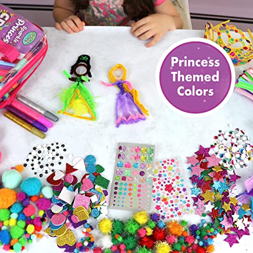 Craft Kit for Girls + 2 Princess Crowns to Decorate, Arts and Crafts for Girls Ages 6-8, Girls Crafts for Kids Ages 8-12, Girls Toys 4 5 7 Year Old Girl Gifts Birthday 9 10 11 Kids Craft Supplies Set from Carl & Kay Supply Co.