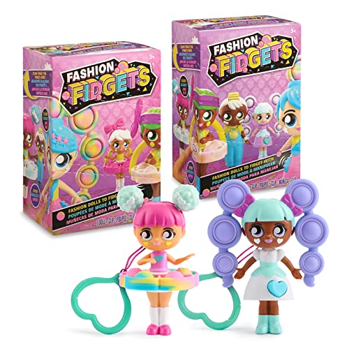 Fashion Fidgets Sensory Toy Dolls â Push Pop Fidget Toy Pack of 2 â Anxiety and Stress Relief for Kids by WowWee