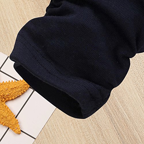 Baby Girl Clothes Infant Outfits Set 2 Pieces with Long Sleeved Tops + Pants (3-4 T, Pink-Black) from 