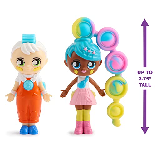 Fashion Fidgets Sensory Toy Dolls â Push Pop Fidget Toy Pack of 2 â Anxiety and Stress Relief for Kids by WowWee