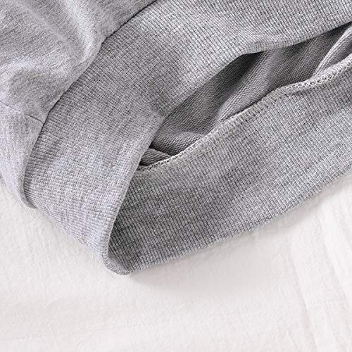 CM C&M WODRO Toddler Girls Clothes Winter Warm Long Sleeve Tops+Long Pants Set (Gray, 2-3 Years(100)) by 