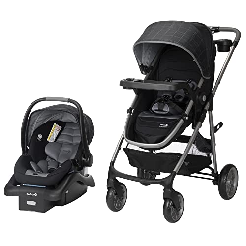 Safety 1st Deluxe Grow and Go Flex 8-in-1 Travel System, 8 Easy Strolling Options, Each Mode can be Forward- or Rear-Facing, High Street from Dorel Juvenile Group