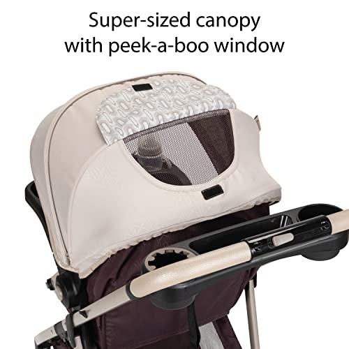 Safety 1st Deluxe Grow and Go Flex 8-in-1 Travel System, 8 Easy Strolling Options, Each Mode can be Forward- or Rear-Facing, High Street from Dorel Juvenile Group