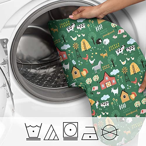 Boppy Original Nursing Support, FKA Boppy Nursing Pillow, Green Farm, Ergonomic Breastfeeding, Bottle Feeding, and Bonding, Firm Hypoallergenic Fiber Fill, Removable Cover, Machine Washable by Boppy