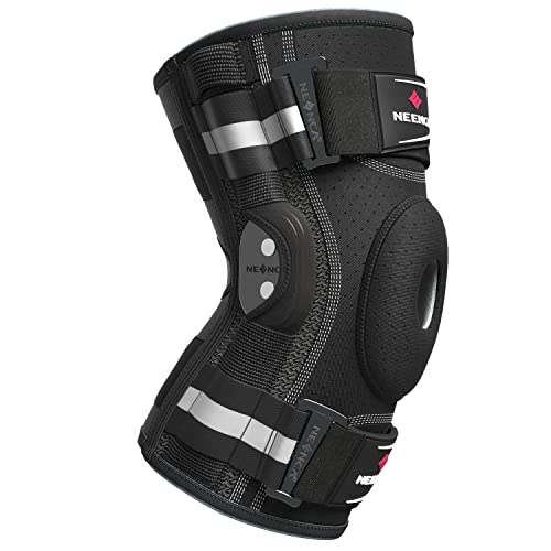 NEENCA Professional Hinged Knee Brace, Medical Knee Support with Removable Dual Side Stabilizers for Knee Pain, Arthritis, Meniscus Tear, Sports, Injury Recovery, Joint Pain Relief, ACL. Men & Women from NEENCA