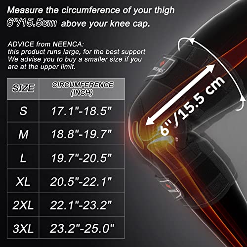 NEENCA Professional Hinged Knee Brace, Medical Knee Support with Removable Dual Side Stabilizers for Knee Pain, Arthritis, Meniscus Tear, Sports, Injury Recovery, Joint Pain Relief, ACL. Men & Women from NEENCA