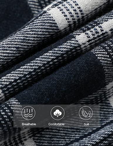 Baby Boy Clothes Long Sleeve Blue and White Plaid Button Romper Short Sleeve Gentleman Bodysuit Little Man Pants Baby Boy Clothes 3-6 Months Fall Winter Outfit Set by 