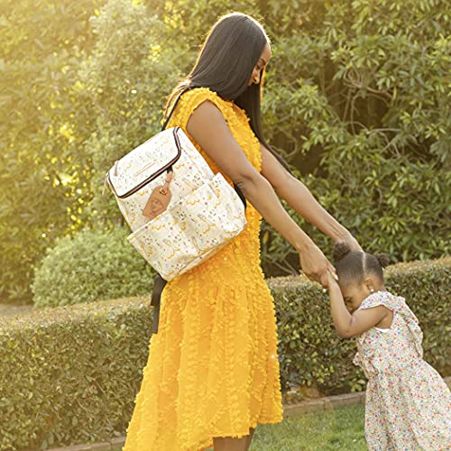 Petunia Pickle Bottom Method Backpack | Baby Backpack Diaper Bag | Stylish Backpack for Modern Parents | Disney's Beauty and The Beast | Whimsical Belle by Petunia Pickle Bottom