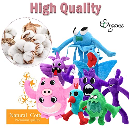 Lesome 8PCS Garten of Banban Plush,10 inches Garden of Ban Ban Plushies Toys,Soft Monster Horror Stuffed Figure Doll for Fans Gift,Soft Stuffed Animal Figure Doll for Kids and Adult by Lesome