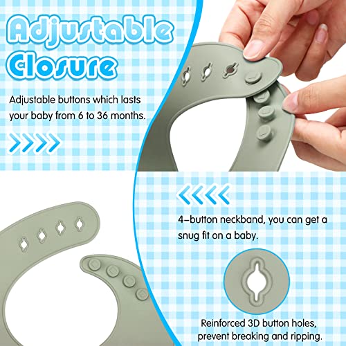 21 Pcs Baby Led Weaning Supplies Silicone Baby Feeding Set Baby Toddlers Utensils Divided Suction Plates Bowls Forks Spoons Cup Adjustable Bibs Placemat Self Feeding Eating Utensils, 3 Colors from Nuanchu