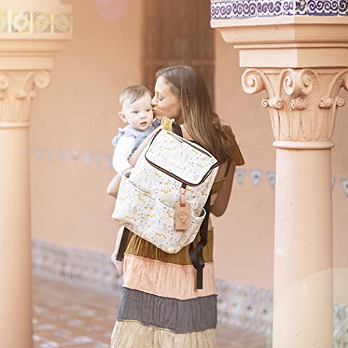 Petunia Pickle Bottom Method Backpack | Baby Backpack Diaper Bag | Stylish Backpack for Modern Parents | Disney's Beauty and The Beast | Whimsical Belle by Petunia Pickle Bottom