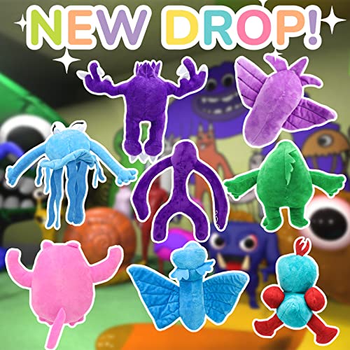 Lesome 8PCS Garten of Banban Plush,10 inches Garden of Ban Ban Plushies Toys,Soft Monster Horror Stuffed Figure Doll for Fans Gift,Soft Stuffed Animal Figure Doll for Kids and Adult by Lesome