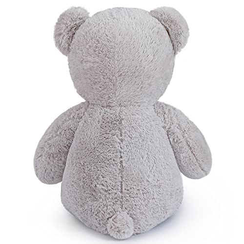 SNOWOLF XXL Teddy Bear 43 inch Giant Plush Bears Cute Stuffed Animal Plush Toys 110cm Large Bear Cuddly Doll Gift for Kids Boys Girls Birthday Christmas Valentine's Day (3.6ft / 43.3inch, Grey) by SNOWOLF