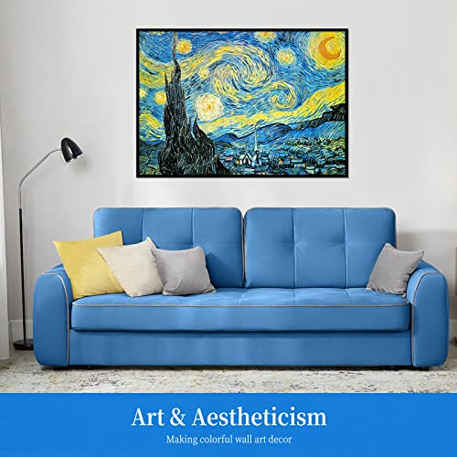 2000 Pieces Puzzles for Adults Jigsaw Puzzles Floor Puzzle Kids Intellectual Game Learning Education Decompression Toys - The Starry Night, Van Gogh by CHengQiSM